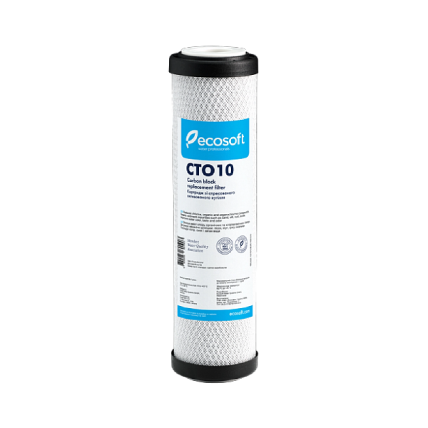 Картридж зі спресованим активованим вугіллям Ecosoft 2,5"х10"