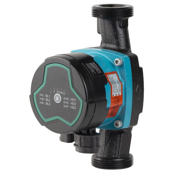 Насос циркуляційний енергозберігаючий 5-25Вт Hmax 4м Qmax 47л/хв Ø1½" 180мм + гайки Ø1" AQUATICA GPA25-4/180 III (774043)