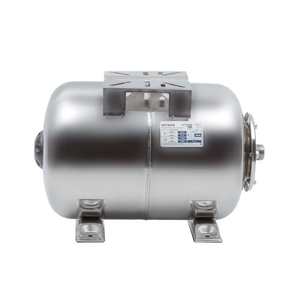 Гідроакумулятор горизонтальний 24л (нерж) WETRON HTw24SS (779211)