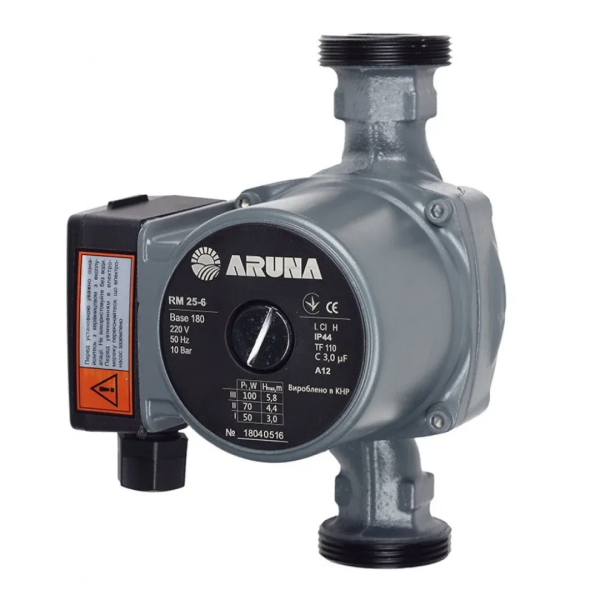 Циркуляційний насос Aruna RM 25-40-130 + гайки Ø25 для системи опалення