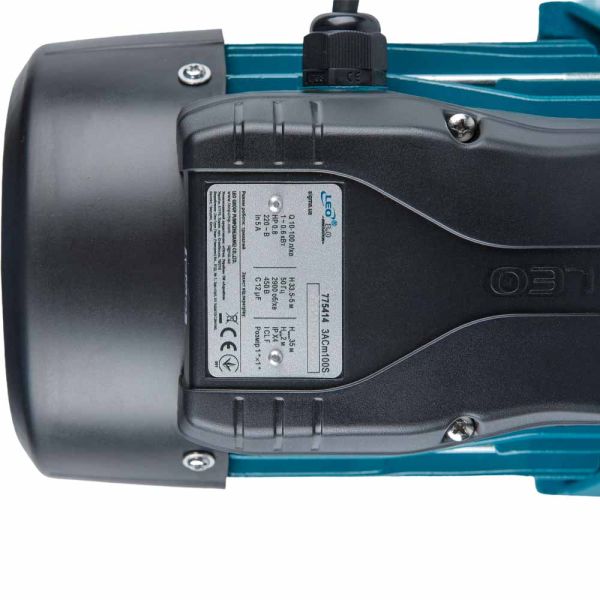 Насос відцентровий багатоступінчастий 0.6кВт Hmax 35м Qmax 100л/хв нерж LEO 3.0 3ACm100S (775414)