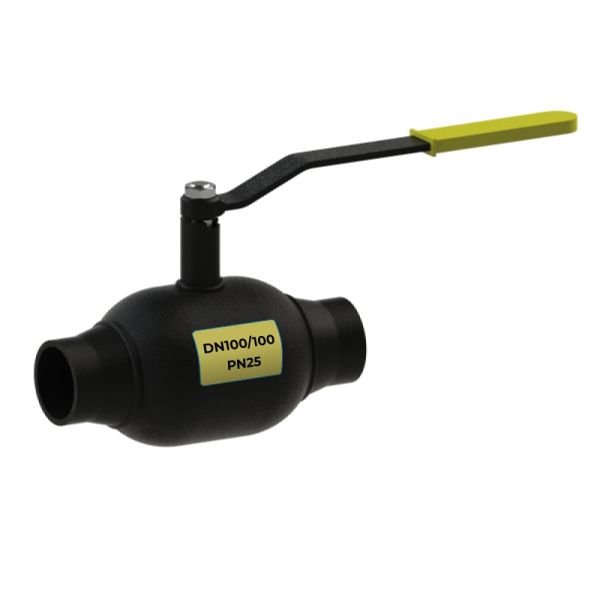 Кран Breeze 11с37п DN100/100, PN25, повнопрохідний, приварний, запірний, кульовий, сталевий (11.37.100-001)