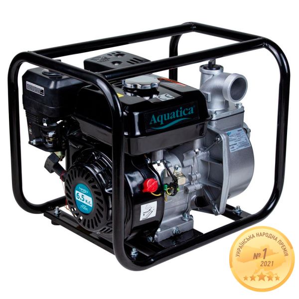 Мотопомпа 7.5 к.с. Hmax 30м Qmax 35м/год (4-ох тактний) AQUATICA AQ20CX (772531)