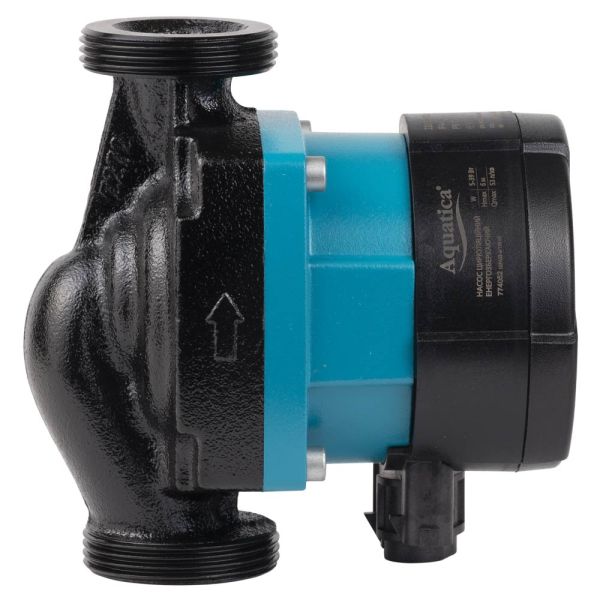 Насос циркуляційний енергозберігаючий 5-39Вт Hmax 6м Qmax 53л/хв Ø1½" 130мм + гайки Ø1" AQUATICA GPA25-6/130 III (774052)