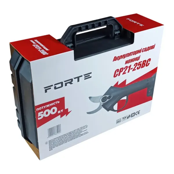 Секатор акумуляторний Forte CP21-25BC