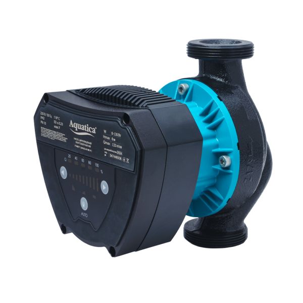 Насос циркуляційний енергозберігаючий 8-130Вт Hmax 8м Qmax 133л/хв Ø2" 180мм + гайки Ø1¼" AQUATICA GPA32-8/180 IV (774077)