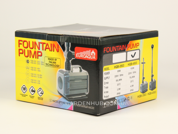 Насос для фонтану Euroaqua HQB-4503, 100 Вт