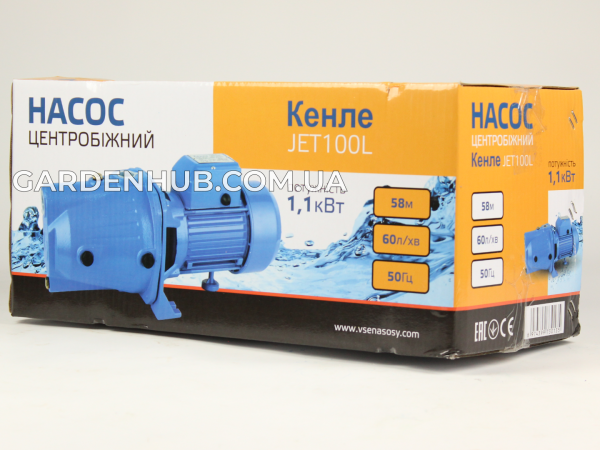 Відцентровий насос Кенле JET 100 L, 1.1 кВт