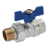 Кульовий кран Gross Optimal DN15 1/2" В-З, американка, синій, для води, ручка
