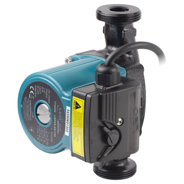 Насос циркуляційний 96Вт Hmax 6м Qmax 66л/хв 1" 180мм+гайки 1" LEO 3.0 LRP25-60/180 (774432)