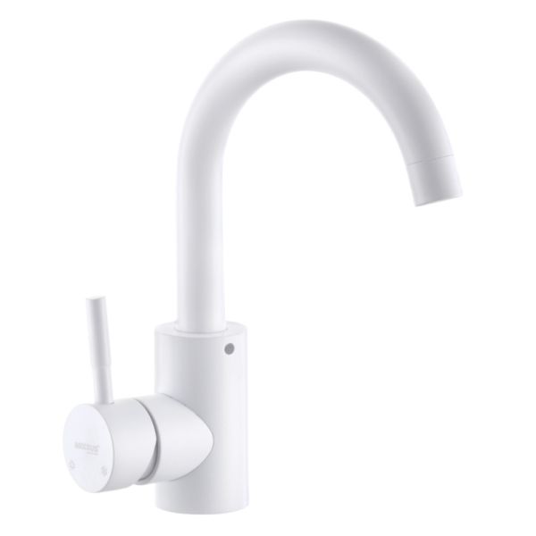 Змішувач для умивальника MIXXUS SUS-011-B WHITE з нерж. сталі SUS304 (MI5754)