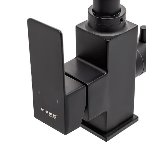 Змішувач для кухні MIXXUS KUB-021 BLACK з виходом для питної води з нерж. сталі SUS304 (MI5865)