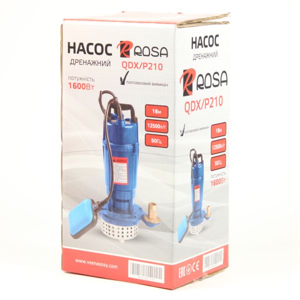 Дренажний насос ROSA QDX/P-210 з поплавцем