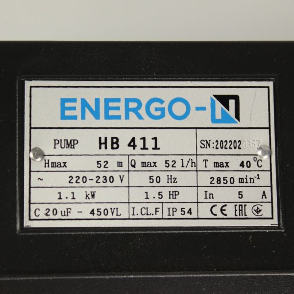 Відцентровий насос ENERGO-N НВ411, 1.1 кВт