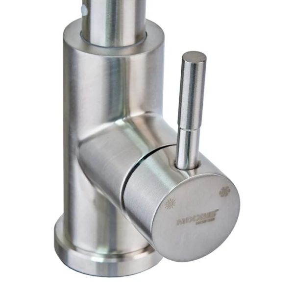 Смеситель для кухни MIXXUS SUS-014-B с выдвижной лейкой из нерж. стали SUS304 (SS2816)