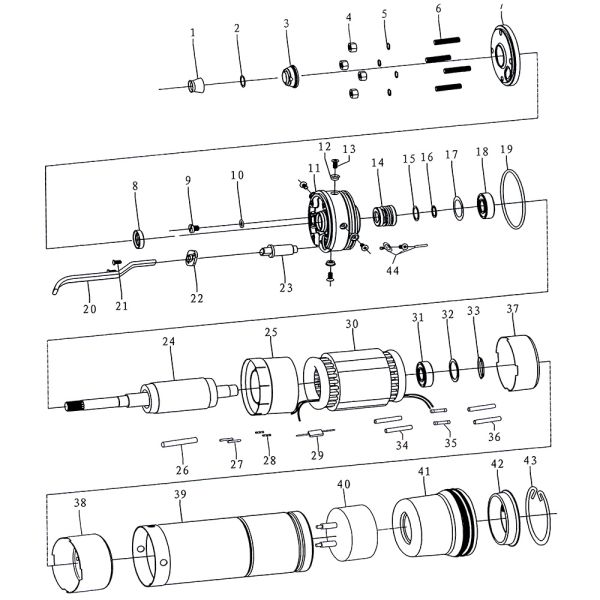 Насос відцентровий 1.8кВт H 197(152)м Q 55(35)л/хв 102мм 20м кабелю mid AQUATICA 4QJED3-28-1.8 (778448)