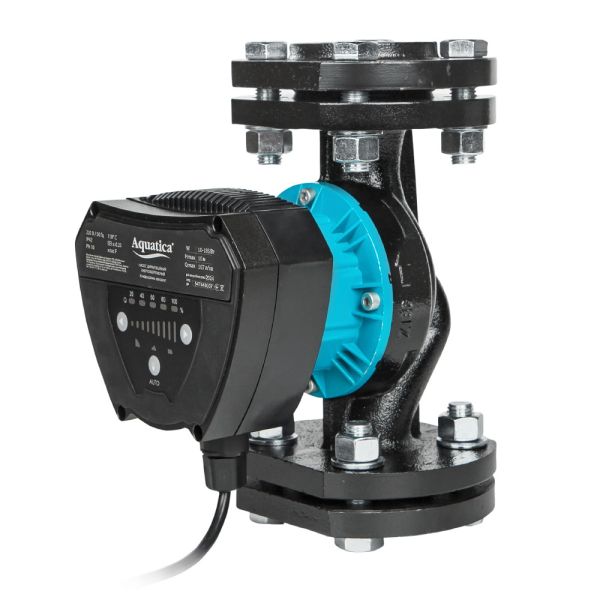 Насос циркуляційний енергозберігаючий фланц 10-185Вт Hmax 10м Qmax 167л/хв DN40 220мм + зворотний флан AQUATICA GPA40-10F/220 IV (774086)
