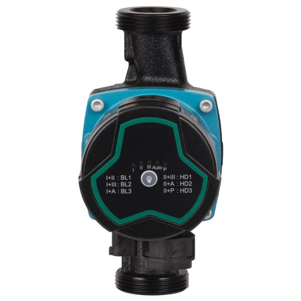 Насос циркуляційний енергозберігаючий 5-39Вт Hmax 6м Qmax 53л/хв ØØ1½" 180мм + гайки Ø1" AQUATICA GPA25-6/180 III (774053)