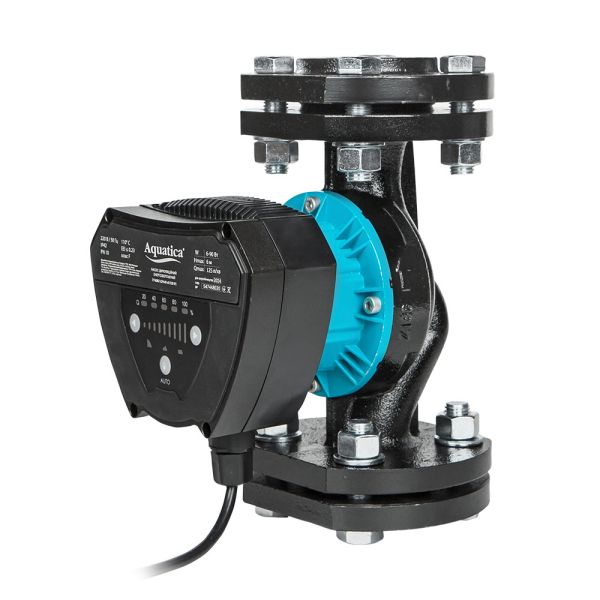 Насос циркуляційний енергозберігаючий фланц 6-90Вт Hmax 6м Qmax 125л/хв DN40 220мм + зворотний флан AQUATICA GPA40-6F/220 IV (774082)